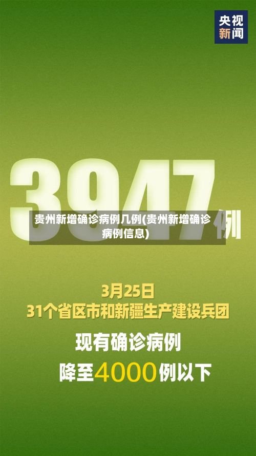 贵州新增确诊病例几例(贵州新增确诊病例信息)