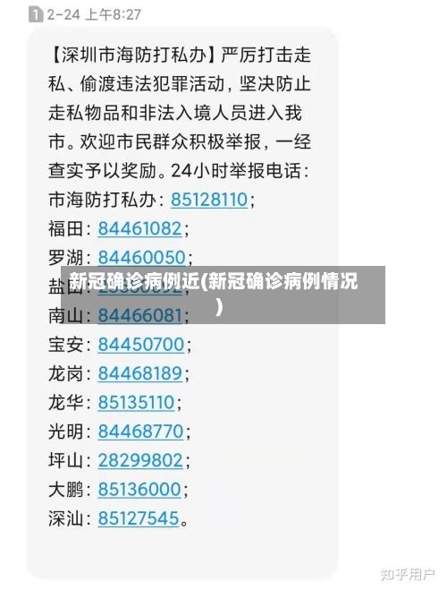 新冠确诊病例近(新冠确诊病例情况)