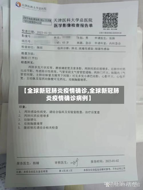 【全球新冠肺炎疫情确诊,全球新冠肺炎疫情确诊病例】-第2张图片