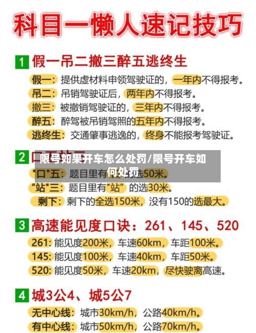 限号如果开车怎么处罚/限号开车如何处罚