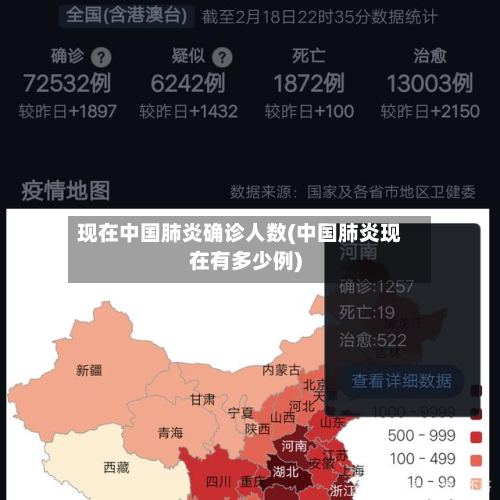 现在中国肺炎确诊人数(中国肺炎现在有多少例)