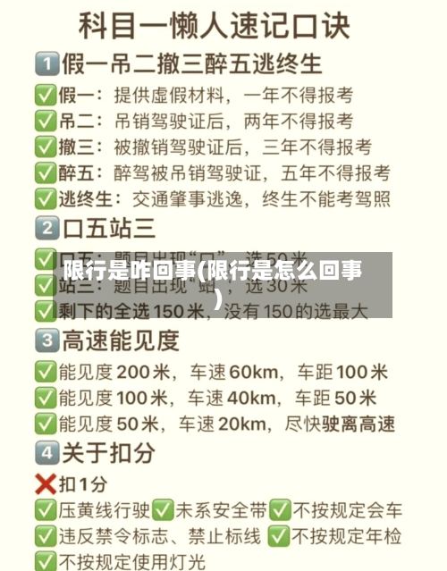 限行是咋回事(限行是怎么回事)-第3张图片