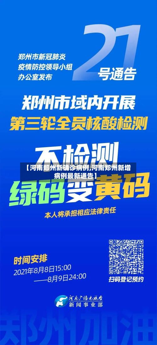 【河南郑州新确诊病例,河南郑州新增病例最新通告】
