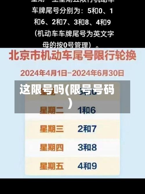 这限号吗(限号号码)-第2张图片