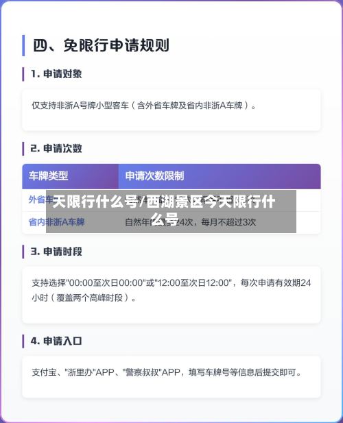天限行什么号/西湖景区今天限行什么号-第2张图片