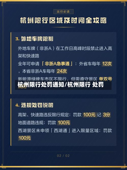 杭州限行处罚通知/杭州限行 处罚-第2张图片