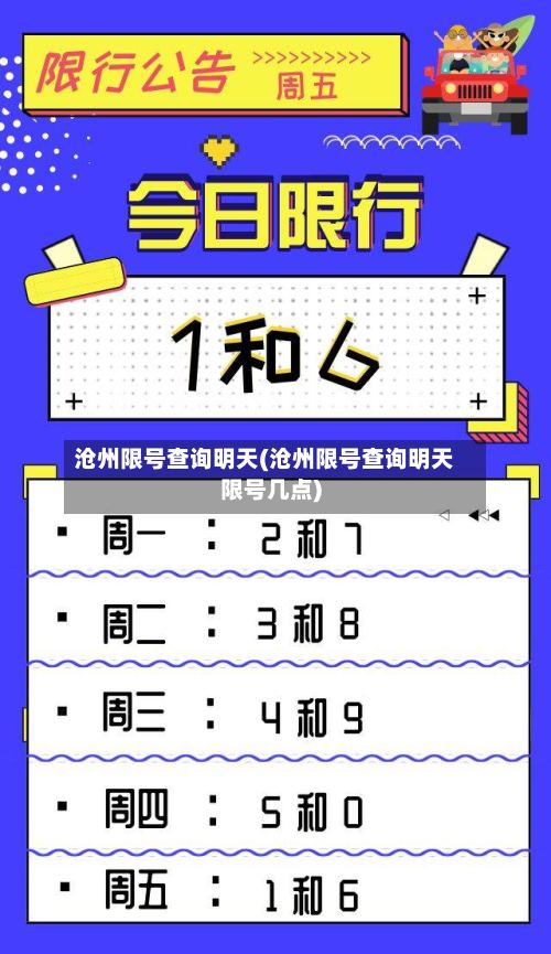 沧州限号查询明天(沧州限号查询明天限号几点)-第2张图片