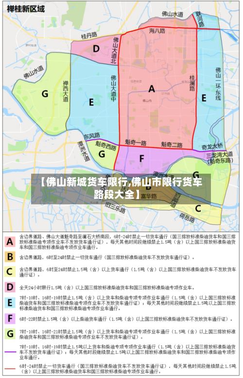 【佛山新城货车限行,佛山市限行货车路段大全】-第3张图片