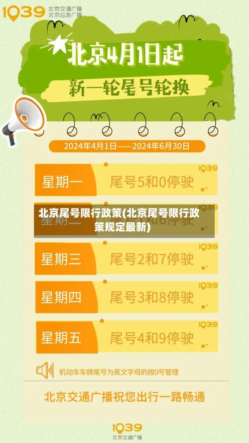 北京尾号限行政策(北京尾号限行政策规定最新)