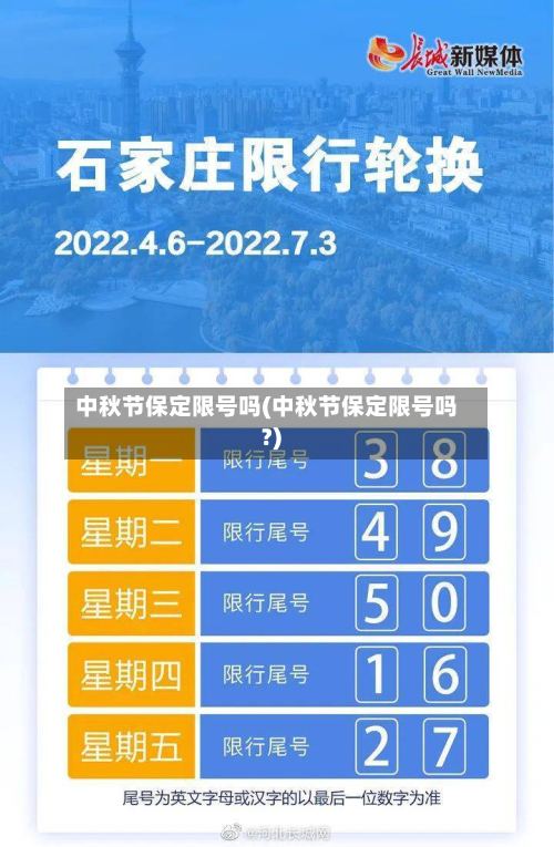 中秋节保定限号吗(中秋节保定限号吗?)
