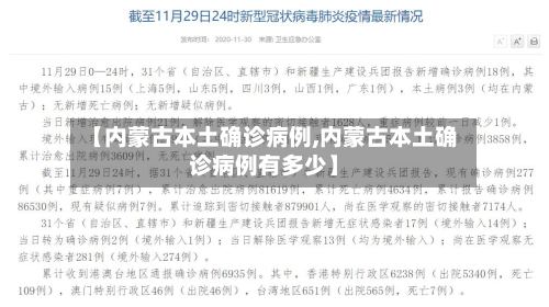 【内蒙古本土确诊病例,内蒙古本土确诊病例有多少】-第2张图片