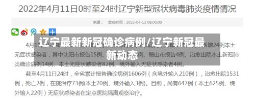 辽宁最新新冠确诊病例/辽宁新冠最新动态