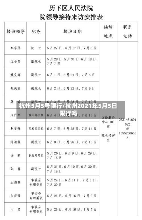 杭州5月5号限行/杭州2021年5月5日限行吗-第2张图片