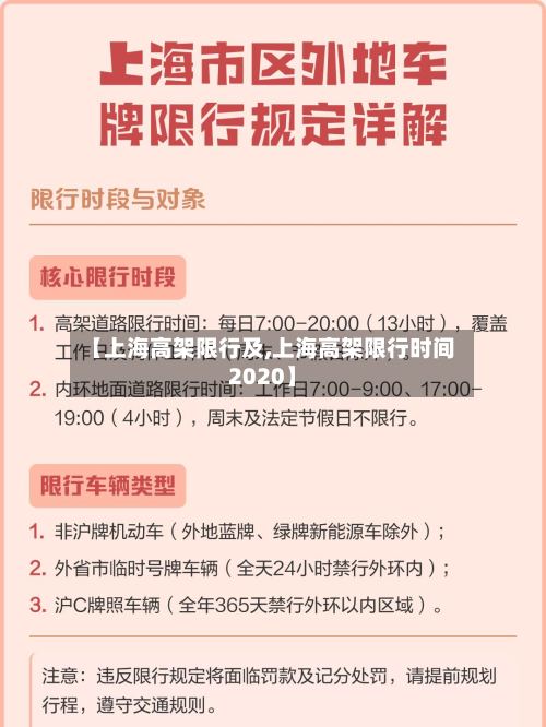 【上海高架限行及,上海高架限行时间2020】-第2张图片
