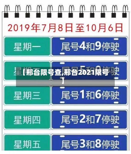 【邢台限号查,邢台2021限号】