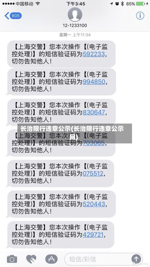 长治限行违章公示(长治限行违章公示网)-第3张图片