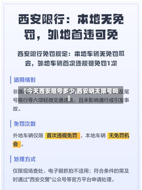 【今天西安限号多少,西安明天限号吗】