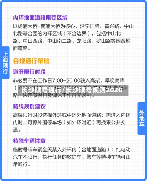长沙限号通行/长沙限号规则2020-第2张图片
