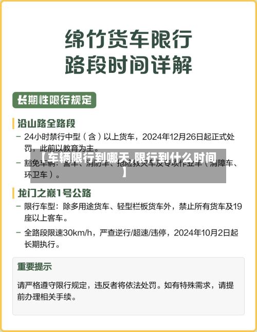 【车辆限行到哪天,限行到什么时间】