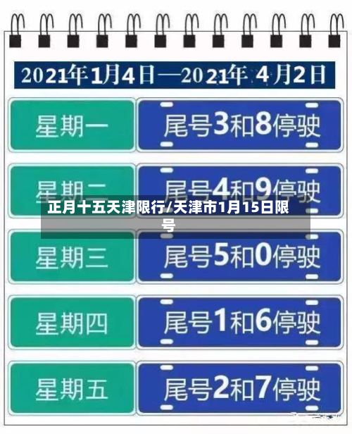 正月十五天津限行/天津市1月15日限号-第2张图片