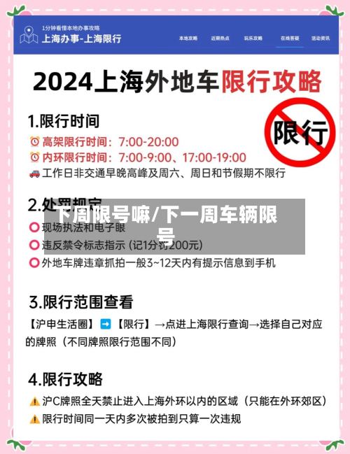 下周限号嘛/下一周车辆限号-第2张图片