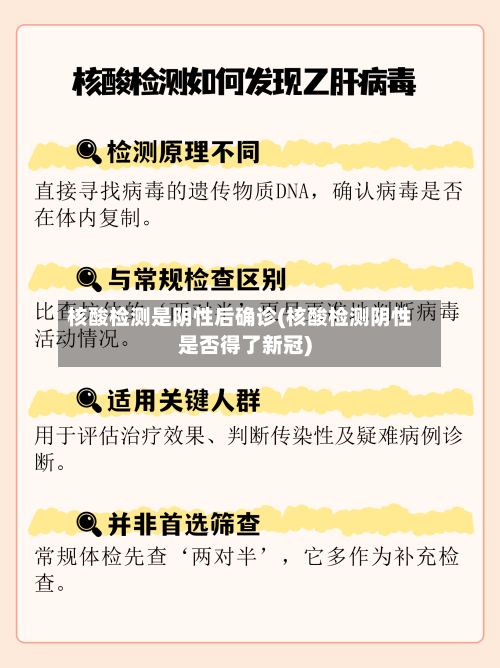 核酸检测是阴性后确诊(核酸检测阴性是否得了新冠)-第2张图片