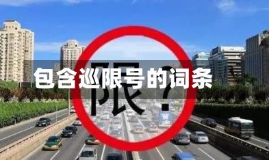 包含巡限号的词条