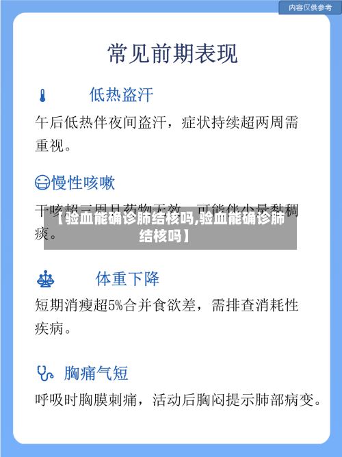 【验血能确诊肺结核吗,验血能确诊肺结核吗】