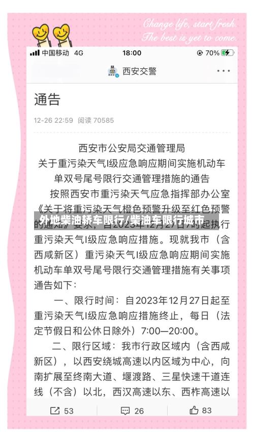 外地柴油轿车限行/柴油车限行城市
