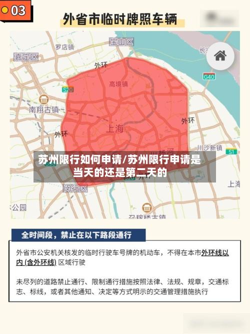 苏州限行如何申请/苏州限行申请是当天的还是第二天的-第2张图片
